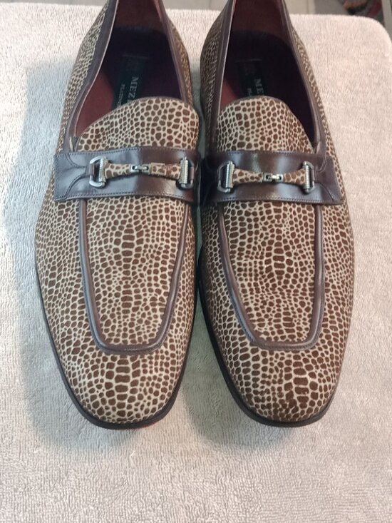 Mezlan Platinum Loafers Leopard-patterned texture size 14 main image 11